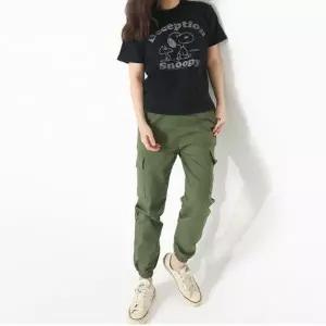 여자 카고바지 양포켓 디테일 린넨 조거팬츠_20022133_667501