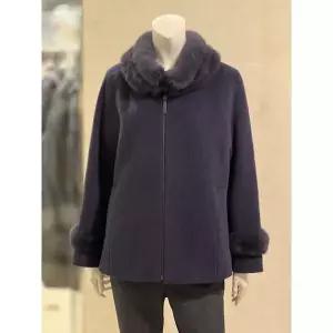 [하프클럽/] 세이브존01 밍크 포인트 울 알파카 코트(2color) HC4405