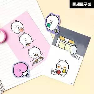 대원미디어 [담곰이] 농담곰 카드 미니 포스터 스티커 세트 10종 2탄 (풀세트)