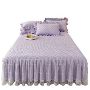 세트 매트리스 커버 코튼 침구 레이스 신혼 시트 무늬 이사 융털 럭셔리