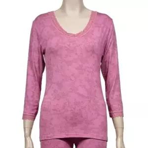 [라일리여성언더웨어] Rly 나염 상의 8부 피엔알) 여성용 플라워 내의