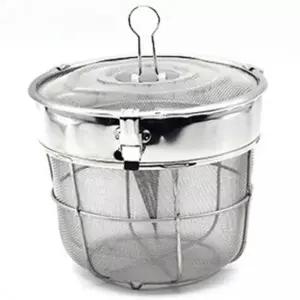 (옵션 2호)덕흥 스텐 멸치통 육수망 다시망 국물망 멸치망 2호