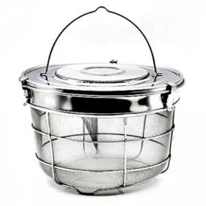 (옵션 3호)덕흥 스텐 멸치통 육수망 다시망 국물망 멸치망 3호