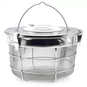 (옵션 4호)덕흥 스텐 멸치통 육수망 다시망 국물망 멸치망 4호