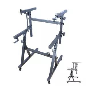 키보드 스탠드랙 2단 건반 거치대 피아노 브래킷 행사 공연용 다층 받침대