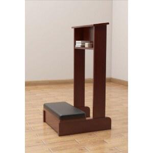 기도의자 무릎보호 성당 자세 보호 척추 갈색 교회 방석 기도원 명상용 커피 요가 브라운