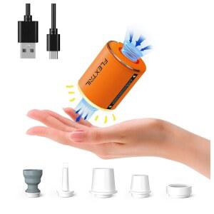 캠핑 랜턴이 장착된 플렉스테일기어 휴대용 공기 펌프 2X 4KPA 펌프 인플레이터용 소형 수면 패드 수영 OG 위한 디자인의 충전식 매트리스