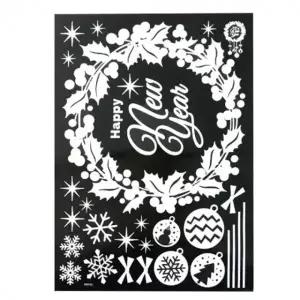 ( )스티커 BIG X-MAS 해피뉴이어 리스L FDX-2107