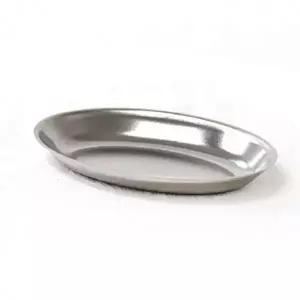 (옵션 대)스텐 접시 가정 식당 찬기 타원 앞접시 반찬 그릇 대