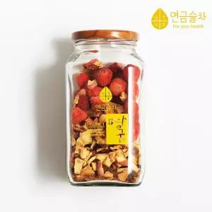 연금술차 사과딸기 담금주 키트 780ml/음료/과일음료수/과일원액음료수/사무실음료/과일즙