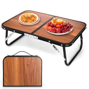 나그퓨 접이식 캠핑 테이블, 휴대용 손잡이가 있는 미니 비치 그릴용 초경량 컴팩트 다이닝 로우 실내 야외, 정원, 파티오, 바비큐 파티
