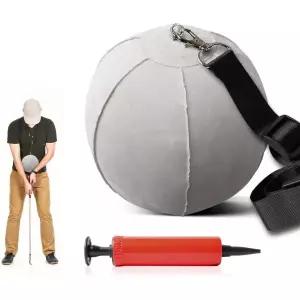 핑거 텐 골프 스마트 볼 트레이닝 도구 충격 팽창 공 에어 펌프 조절 가능한 목줄 도움 교정 자세 연습기