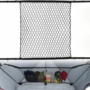 GliCraft 헤비 듀티 얼음 낚시 화물망 액세서리 조절 가능한 D-링이 있는 26 x 24 인치 확장 보관 정리함