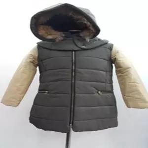 W16111050 라쿤퍼 데일리 리얼 소매배색 보온 후드 롱_20295403_667501