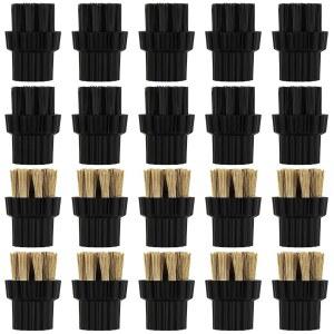 HONEYDAK M8 스팀 클리너 대걸레 스팀기 교체 부품 헤드 20개 나일론 벌크 10팩 액세서리 황동 부속품 표면용 브러시 단단한