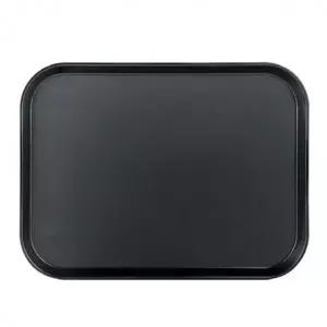 (옵션 직사각형 대 블랙)논슬립 쟁반 서빙 카페 손잡이 쟁반 사각 블랙 대 1P