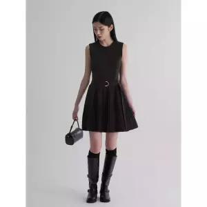 [국내백화점] 에잇세컨즈 민소매 니트 원피스 블랙