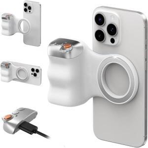 2026 안티 쉐이크 마그네틱 블루투스 줌 카메라 그립 (리모트 셔터, 리모컨 핸들 포함) 아이폰 17 프로 맥