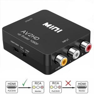 HDMI 호환 AV 어댑터 1080P 비디오 컴포지트 컨버터 AV2HDMI RCA to HDTV CVSB L R 스케일러 박스 HDMI2AV