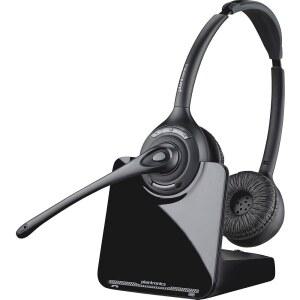 Plantronics PL-CS520 바이노럴 무선 헤드셋 시스템, 블랙/실버