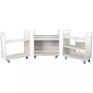 북트롤리 북카트 책장 도서관 트롤리 카트 정리