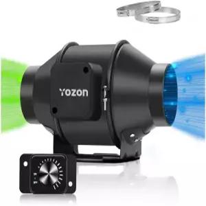 EC 모터가 장착된 YOZON 4인치 덕트 팬 속도 조절기가 인라인 - 211 CFM 조용하고 에너지 효율적인 환기