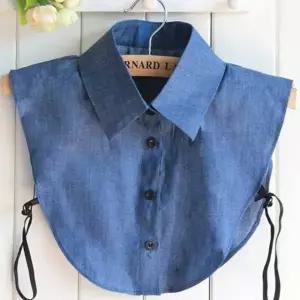 ( )다크블루 베이직 페이크 카라 케이프카라 페이크카라