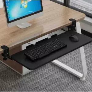 슬라이딩 키보드 트레이 책상 레일 받침대 브라켓