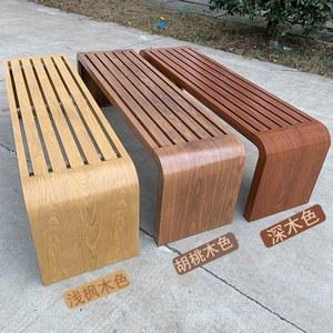 야외벤치 완전 단조 철제 벤치 공원 의자 야외 안뜰 스테인리스 스틸 레저 등받이 쇼핑몰 휴식용