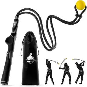 골프 로프 스윙 트레이너 타이로 자세 전문 훈련 도구 마스터 템포 워밍업 연습 장비 무게 공 포함 모든 수