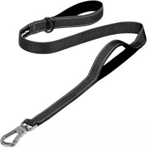 부드러운 패딩 이중 손잡이가 있는 페티파인 4피트 헤비 듀티 개 목줄 내구성이 뛰어난 강력한 걸쇠 대형