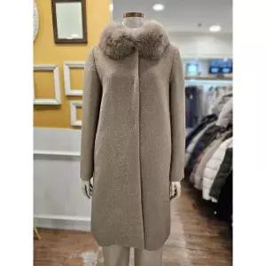 [하프클럽/BCBG]BCBG 세이브존01 퍼 라마 코트 B5DBH842(1)