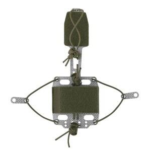 태티셜 헬멧 배터리 파우치, 후크 백킹이 있는 PVS NGV T 모양 카운터웨이트 케이스 리텐션 시스템