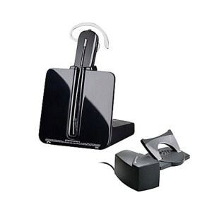 핸드셋 터가 장착된 Plantronics CS540/HL10 헤드셋 시스템
