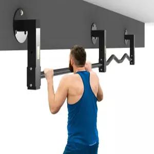 타공 헬스 풀업바 턱걸이 스텐모델(가로길이98cm) 벽