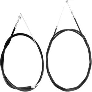 1쌍 블랙 바이크 브레이크 케이블 전면 및 후면 로드 바이크용 와이어 세트 일반 부품 하우징