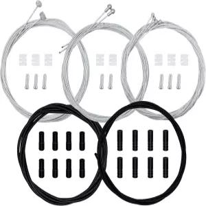 ZGeftcyimao 42pcs 범용 자전거 브레이크 케이블 및 하우징 키트 시프터 데일러 전송 라인에는 엔드 캡