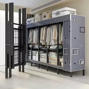 조립식 원룸 비키니옷장 장 간이 침실 옷장 대형 행거