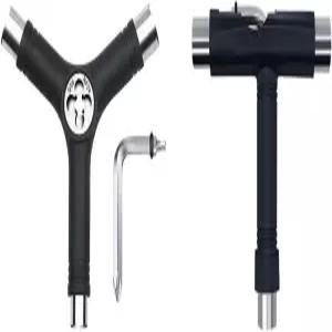 베시 올인원 다기능 휴대용 스케이트 도구 2종 세트 스케이트보드 롱보드 미니 크루저 스쿠터용 T-툴 Y-툴