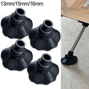 야외벤치 4pcs 야외 캠핑 의자 패드 다리 매트 미끄럼 방지 트랩 커버 접이식 발판