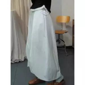 치마 바지 여성 면 캐주얼 춘추 빅사이즈 얇은 안감 와이드 CH3