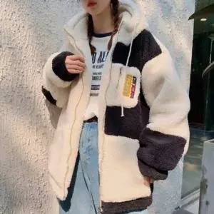 나들이 겨울 커플룩 패션 코디 하이넥 뽀글이 점퍼_20338579_667501