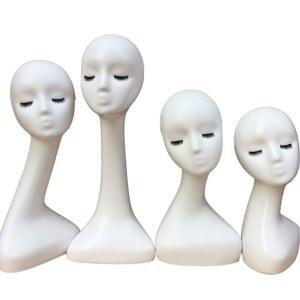 두상마네킹 여자 옷가게 선글라스 메이크업 손잡이 마네킹 머리 40cm 모자 두상