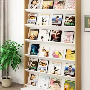 선반 브로셔 잡지 꽂이 팜플렛 브로슈어 원목 거치대