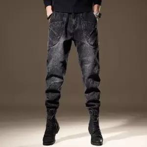 남성 팬츠 청바지 통통 일자 긴 배기팬츠 빅사이즈 OP1