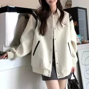 어깨 배색 포인트 똑딱이 야구점퍼 화이트_20300728_667501