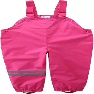 움카움카 소년 소녀 서스펜더 레인 팬츠 플리스 안감 빕 - 머디 플레이 오버롤 18개월 7년