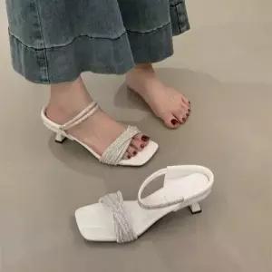 여사친 통굽 슬리퍼 아웃도어 큐빅 일자 CH5