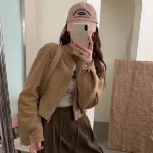 차이나 스웨이드 캐주얼 카라 크롭 자켓_20225754_667501