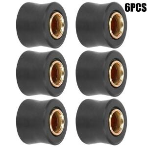 6pcs 범용 바이크 오토바이 10mm 후면 충격 흡수기 쿠션 고무 링 부싱 예비 부품 듀얼 스포츠 오프로드 거